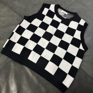 Checkered Sweater Vest